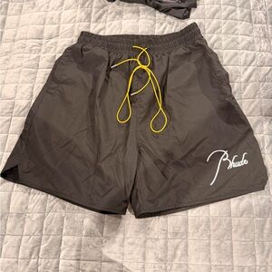 Rhude Black Mesh-Lined Shorts